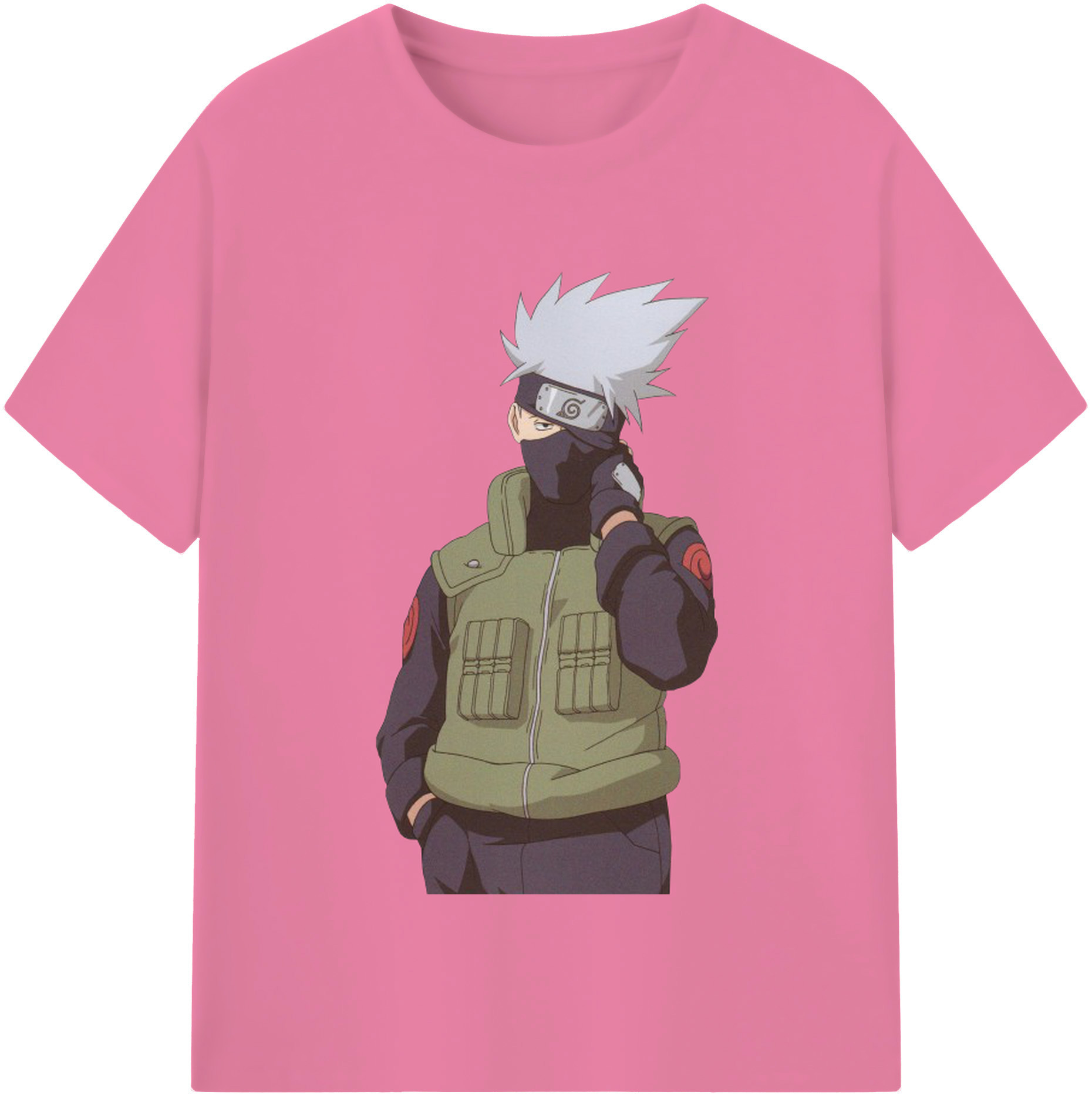 （画像用） NARUTO -ナルト- はたけ カカシ Hatake Kakashi 綿100％半袖Tシャツ（フロントプリント）